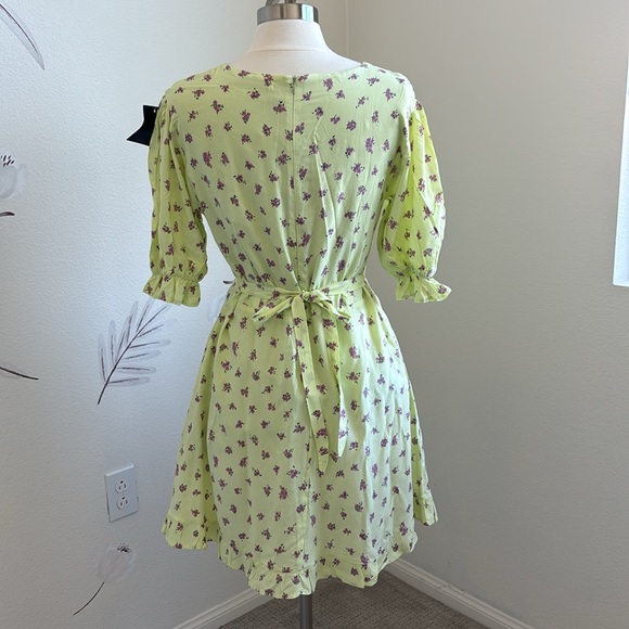 NWT Faithfull the Brand puff sleeve mini dress - Picture 4 of 8